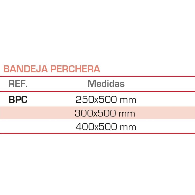 BANDEJA PERCHERA - Imagen 2