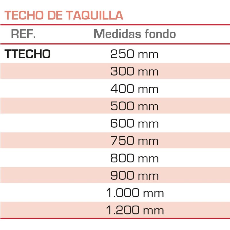 TECHO DE TAQUILLA - Imagen 2